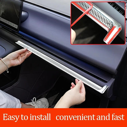 For Leapmotor C10 Car Front Center Console Grille Dust Cover Air Conditioning Vent Protective Durable Car Interior Accessories