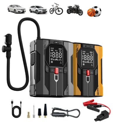 New 12V car Emergency jump starter Air Pump All-in-One Machine, 150 PSI Car Tires Air Pump for Auto, Motorcycles, Bikes, Balls