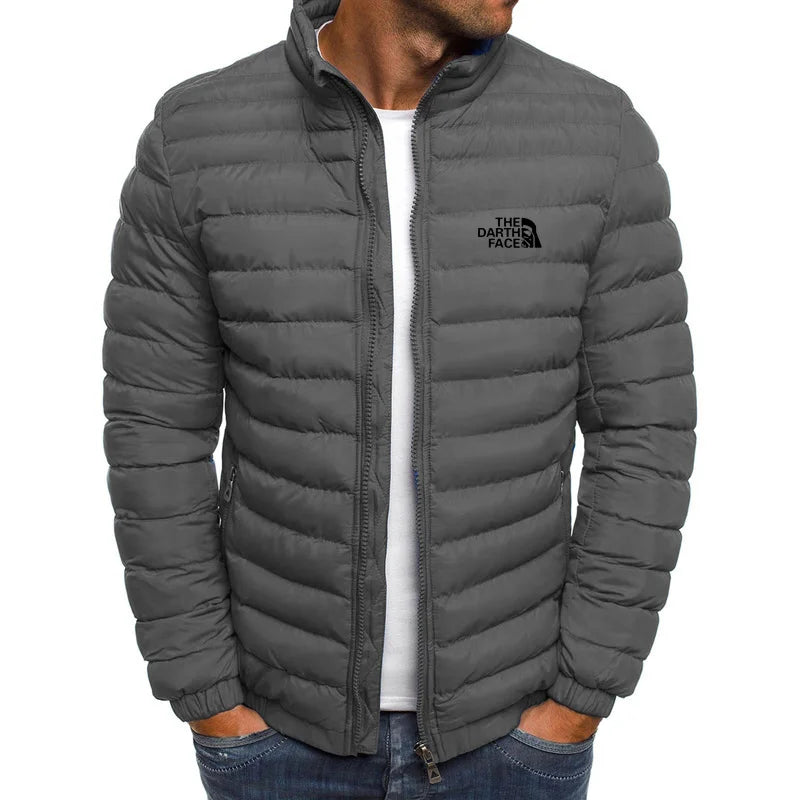 Thick Men New Warm Parka Jackets Winter Casual Men's Outwear Coats Solid Stand Collar Male Windbreak Cotton Padded Down Jacket