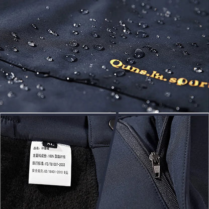 Men's Skiing Pants Camping Fleece Lined Waterproof Winter Insulated Hiking Trekking Trousers Outdoor Work Hunting