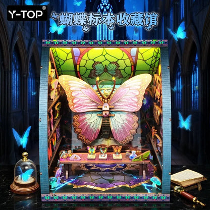 3D Butterfly Room Wooden Puzzle Adults DIY Handmade Jigsaw Educational Toy Unique Art Ornament Souvenir Gift for Kids Decoration