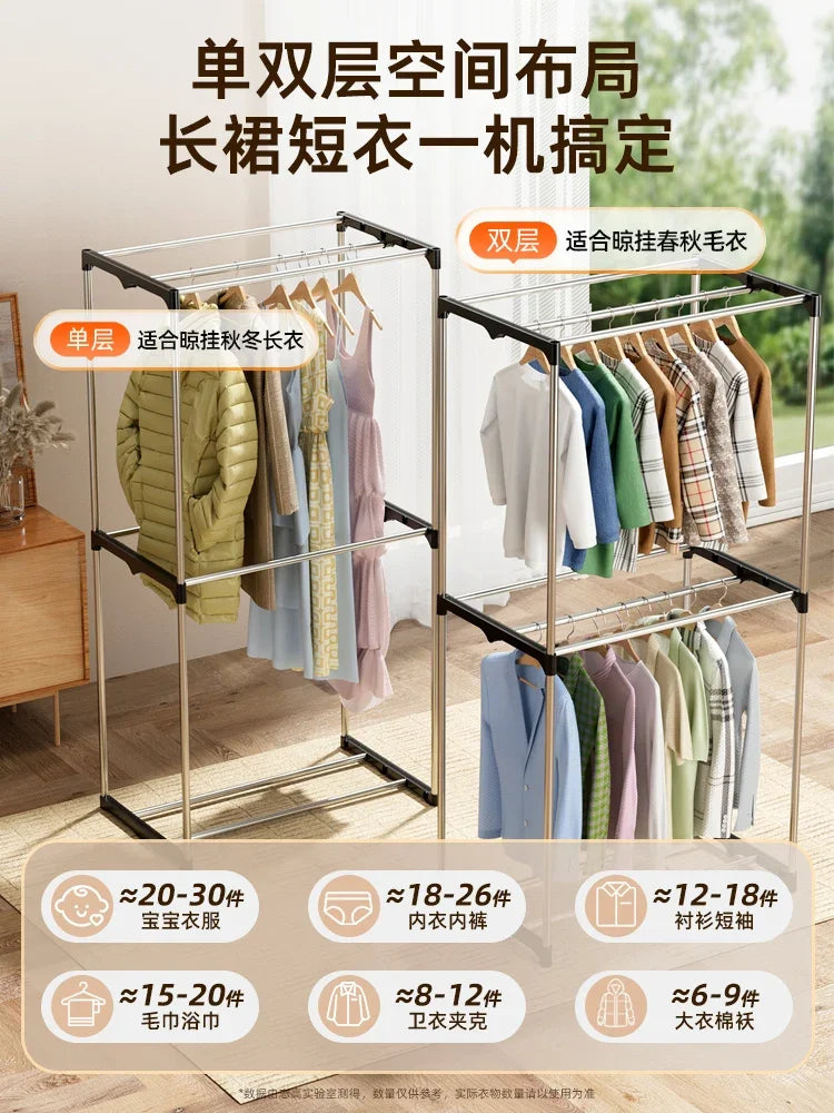 220V Chigo Foldable Clothes Dryer Large Capacity Home Drying Machine Wardrobe New Design BDC