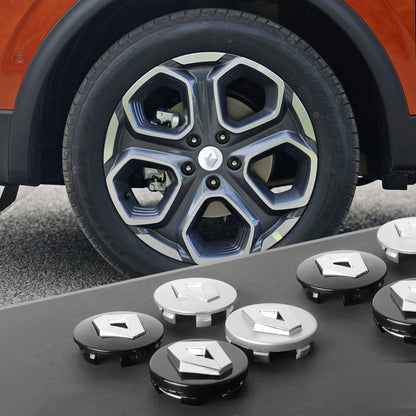 4Pcs 56/60mm Car Wheel Center Hub Cap Cover Sticker Styling Accessories For Renault Koleos Kadjar Captur Megane Talisman Clio 4