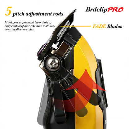BRDCLIP Professional 7500RPM Barber Hair Clipper Set DLC Blade Base Charger 2-Speed Hair Trimmer Salon Use for Men Shaver