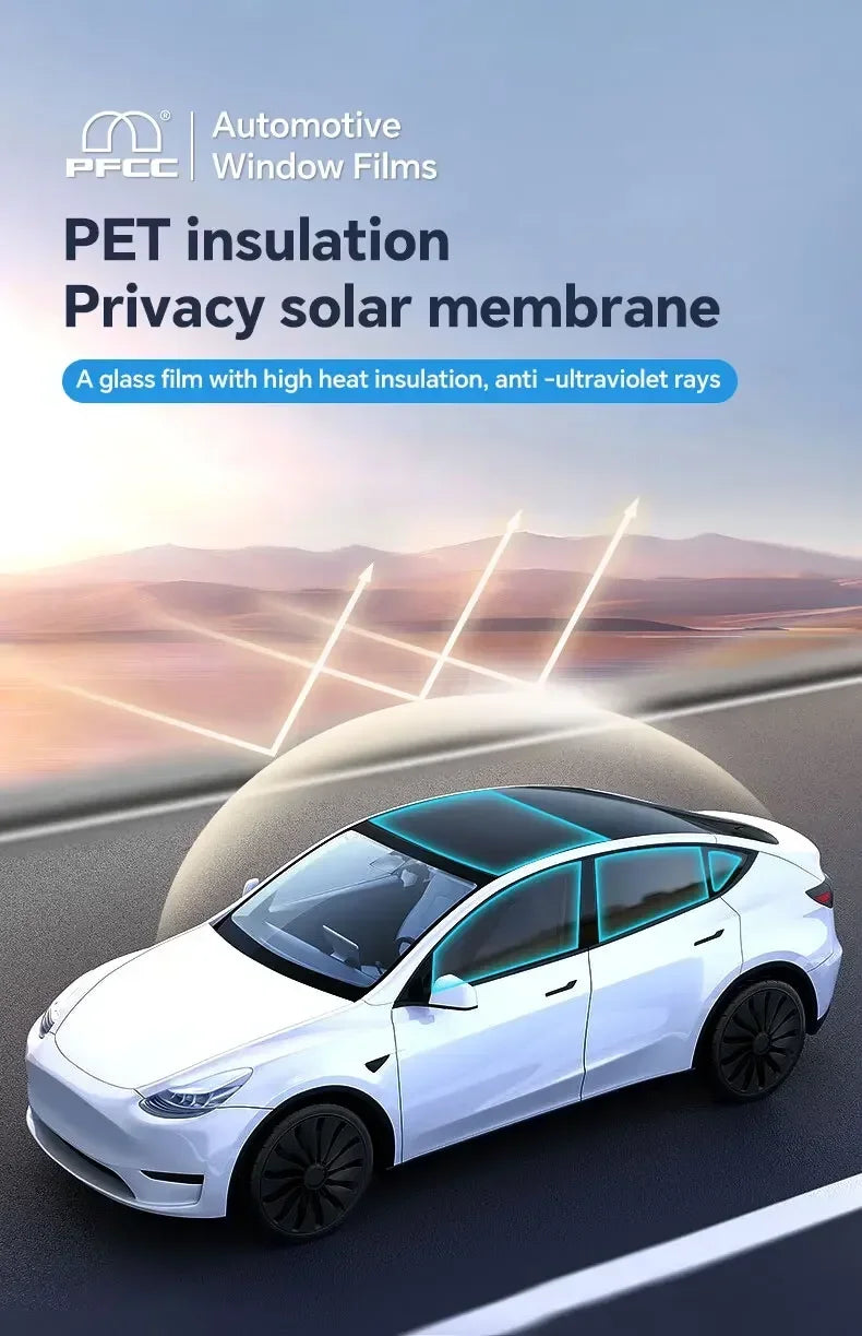 for Tesla Model 3 UP Pre-cut Car Window Privacy Tint Film Solar UV Protector Mirror Films Summer Accessories Windshield Stickers