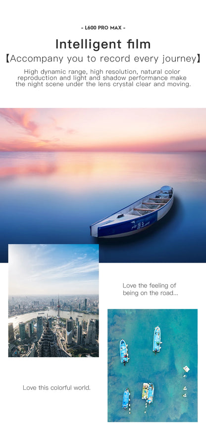 L600 PRO / L600 PRO MAX Drone 4K Professional HD Dual Cameras 3-axis Gimbal 5G WIFI Brushless Obstacle Avoidance Security Drone