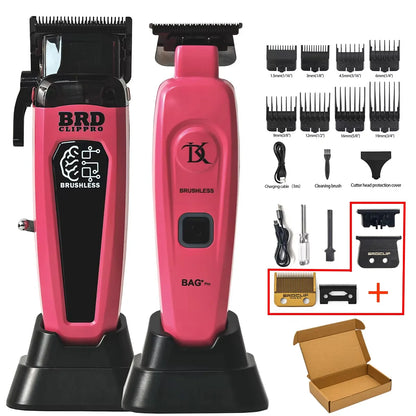BRDCLIP 7500RPM Brushless Motor Professional Hair Clipper Barber Hair Cutting Machine Kit Salon Hair Trimmer for Men 106 078