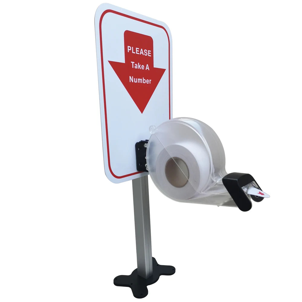 Ycall Colorful Turn O Matic Please Take A Number Ticket Dispenser Machine for Wall Desk Counter Queuing System