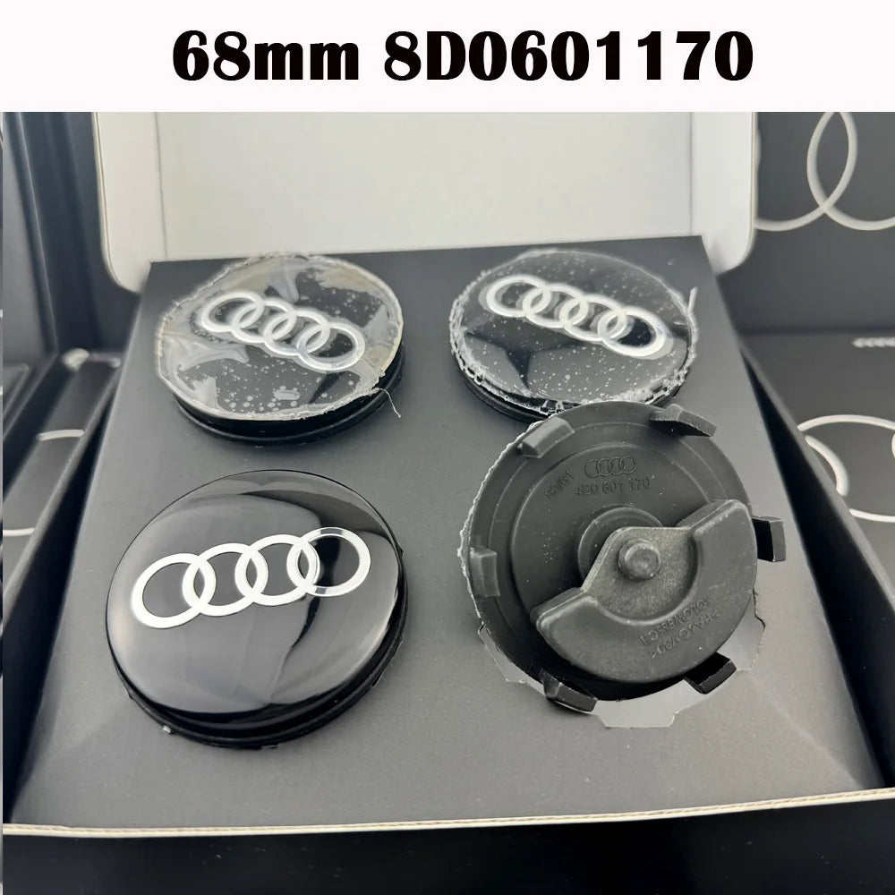 Car Floating 4pcs 60/61/68/69mm Wheel Hub Caps Hubcap Badge Styling For Audi B5 B6 B7 B8 A3 8P 8V 8L A5 A6 C6 C5 C7 A1 A7 A8 Q