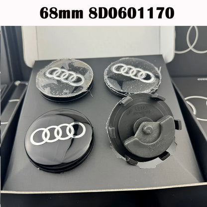 Car Floating 4pcs 60/61/68/69mm Wheel Hub Caps Hubcap Badge Styling For Audi B5 B6 B7 B8 A3 8P 8V 8L A5 A6 C6 C5 C7 A1 A7 A8 Q