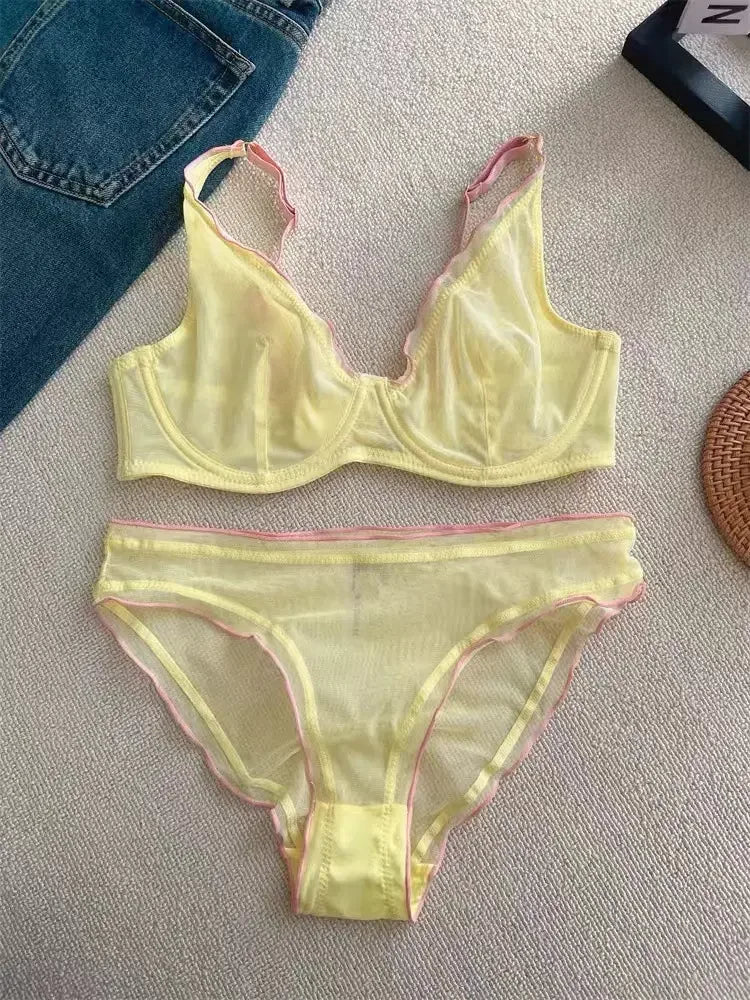 Full Coverage Minimiser Bra for Large Bust, Ultra Thin Seamless Wireless Lift & Support Anti Sag Set BANERDANNI S-2XL 32-40 ABC
