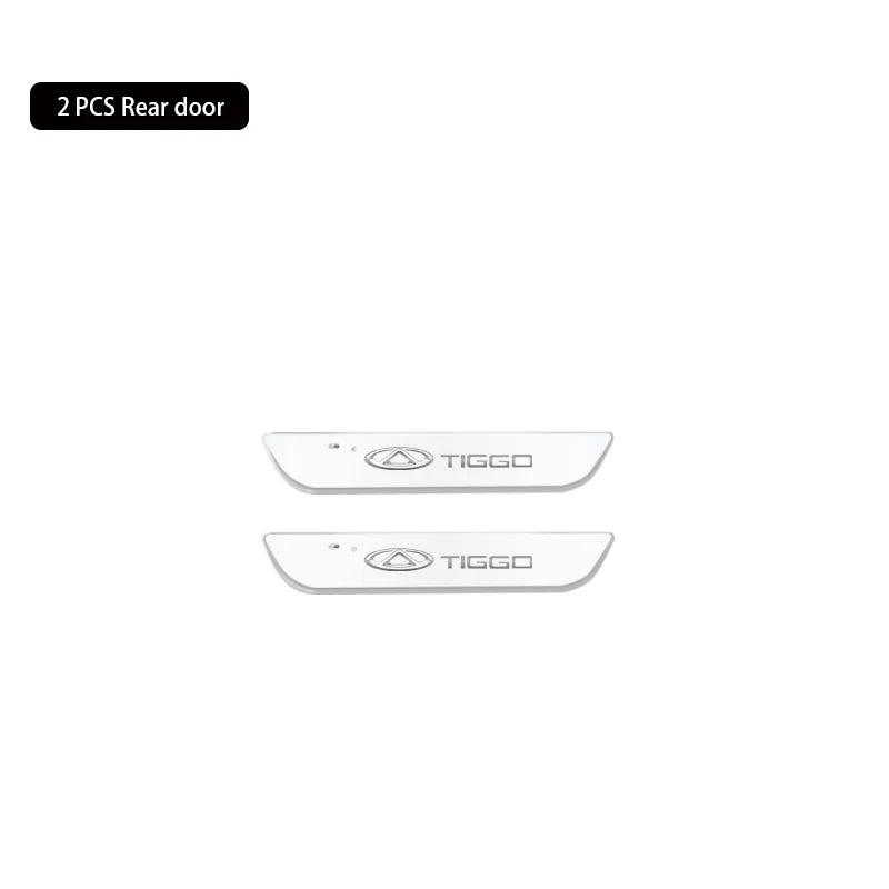 Customized Upgrade LED Welcome Pedal Scuff Plate Pedal Car Door Sill Pathway Light For Chery Tiggo 2 3 4 5 6 7 8 3X 5X Pro T11