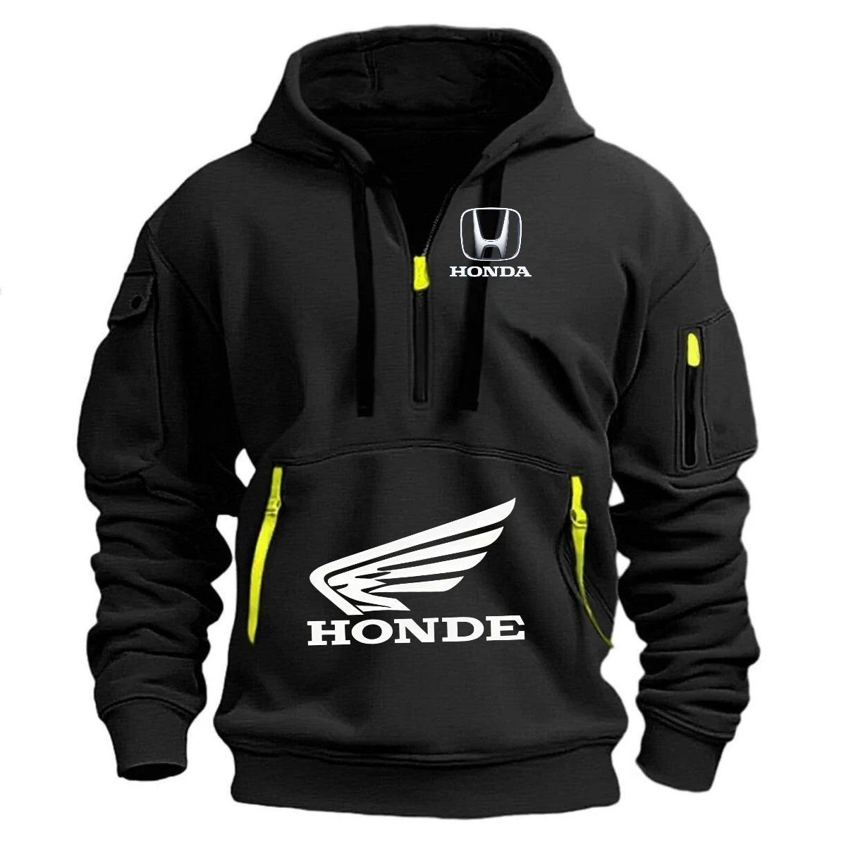 2026 Honda Men's Autumn/Winter Sports Hoodie Zipper Hoodie Coat Pocket Trendy Pullover