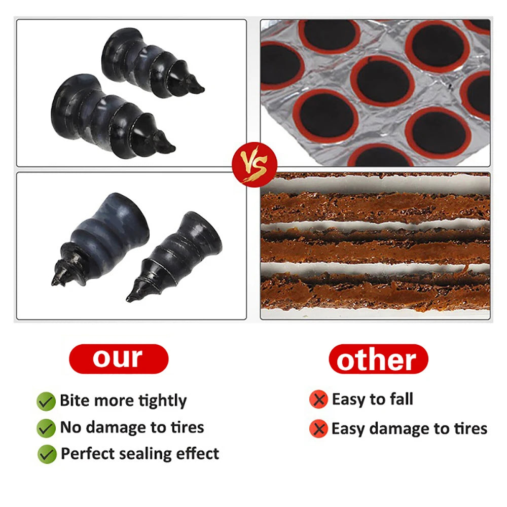 Car Motorcycle Vacuum Tyre Repair Nails 10/20/30/70PCS Universal Tire Screw Tubeless Repair Tools Accessories Kit Car  Repair