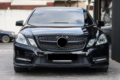 XVIP Chrome Black Diamonds Style Front Racing Grille For Mercedes Benz E-Class W212 E250 E300 E350 E500 2010-2013 Bumper Grilles