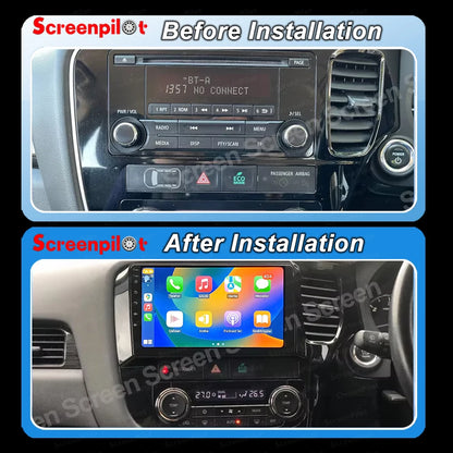 Android 16 For Mitsubishi Outlander 3 GF0W GG0W RHD 2012-2018 RHD 9 Inch Car Radio Auto radio GPS Navigation WIFI 5G Multimedia