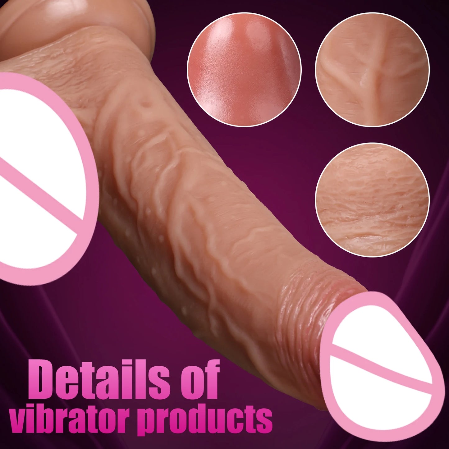 Realistic Telescopic Vibrator for Women Masturbation Anal Climax Toys Penetration Anal Thrusting Penis Dildo Sexy Adult Sex Toys