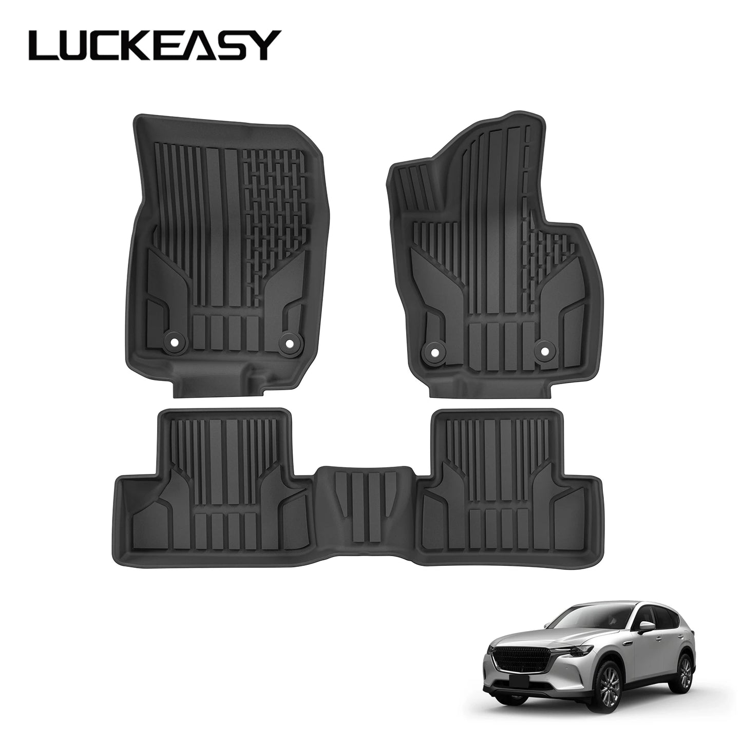 for Mazda CX-60 CX60 KH Series 2022-2024 Car Floor Mats Protective Mat Accessories Cargo Liner Trunk Mat Only Fit Right Rudder