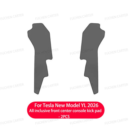 For Tesla NEW ModelYL2026 Leather Front Rear Door Sill Protector Threshold Strip Anti-kick Guard Panel Waterproof Pad Accessorie