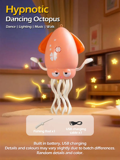 1pc Auto-sensing Avoiding Obstacles funny Dancing Octopus baby toy with music light to baby learn crawling guidance and head up