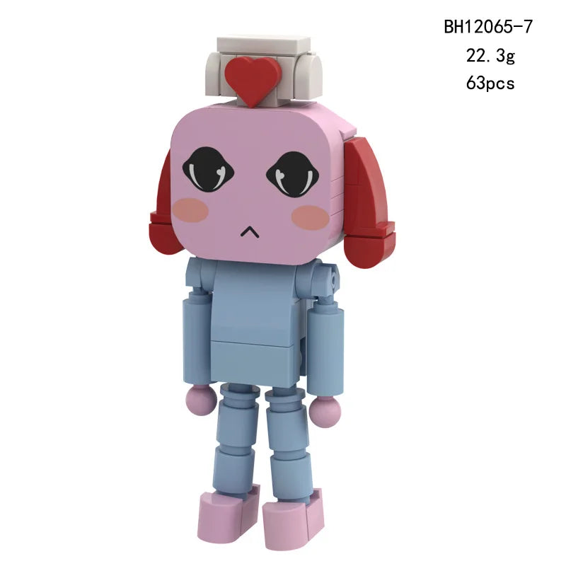 New Animal Hospital Building Blocks Cute 4/8pcs Horror Game Mini Dog Cat Nurse Assemble Figures For Fans Gifts
