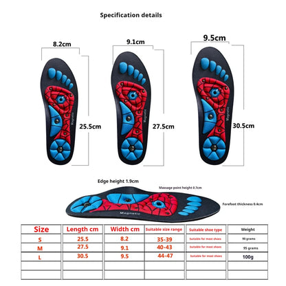 New Good Plantar Acupoint Massage Insoles Men Women Magnetic Therapy Massage Insole Arch Support Orthopedic Shoe Pads 2Pcs/4Pcs