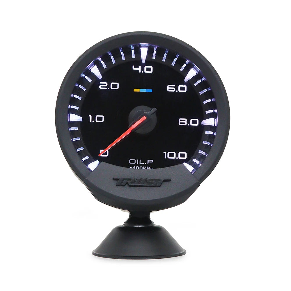 GReddi Sirius Meter Series Trust 74mm White LED Auto Gauge Volt Water Temp Oil Temp Oil Press RPM Turbo A/F Ratio Fuel Press