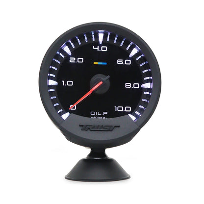 GReddi Sirius Meter Series Trust 74mm White LED Auto Gauge Volt Water Temp Oil Temp Oil Press RPM Turbo A/F Ratio Fuel Press