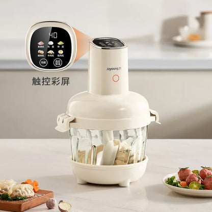 Joyoung 2.8L Large-Capacity Smart Food Processor: Meat Grinder, Dough Mixer, Vegetable Chopper, and Filling Maker