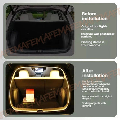 FOR 11-22 LEXUS CT200 Trunk Light Modification light Atmosphere lights White warm white Rear Trunk LED Light Bar