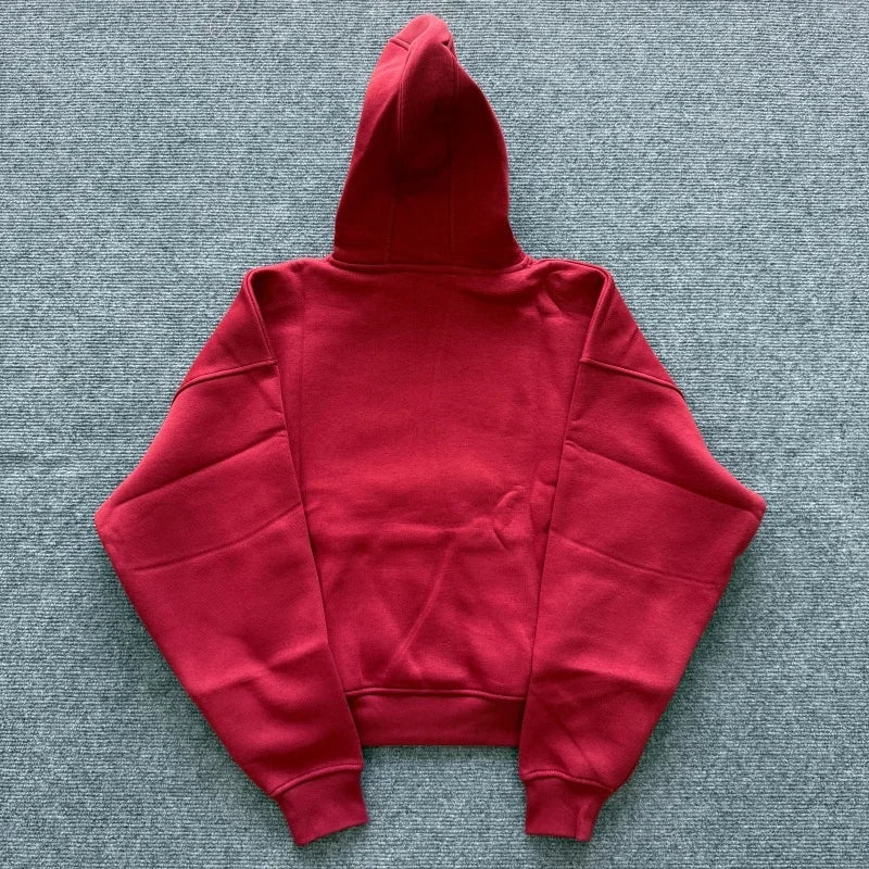 SISTERS AND SEEKERS Women Letters Print Cotton Hoodies Red Long Drop Sleeve Loose Fashion Hooded Sweatshirt 2026 New Autumn