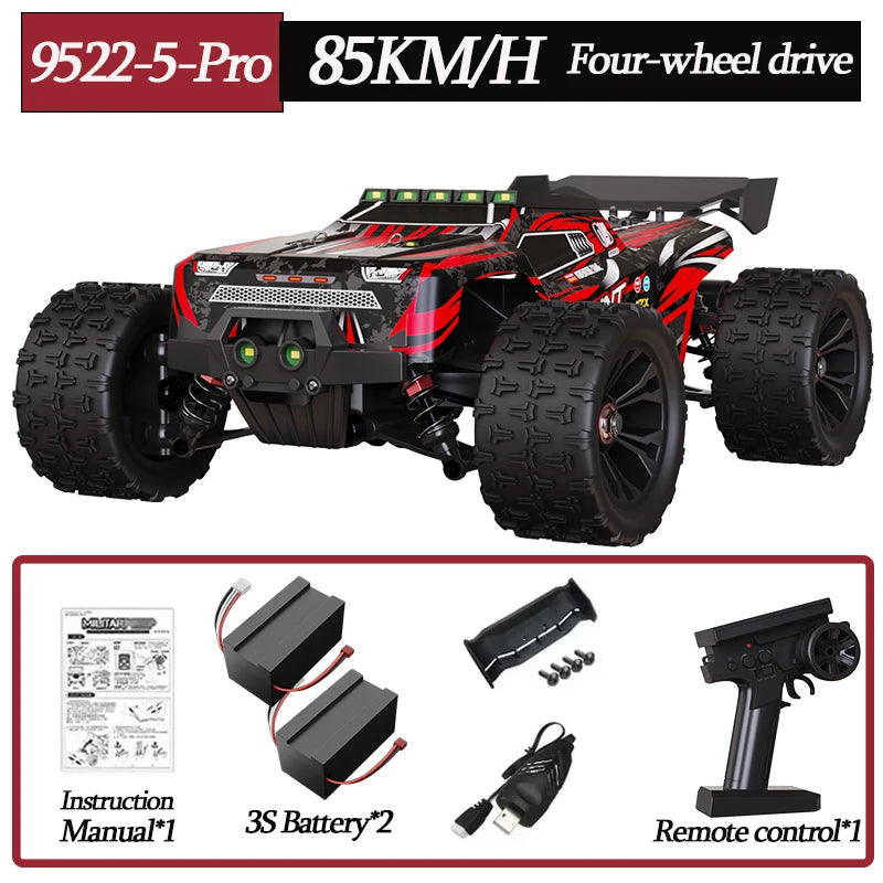 9522PRO 85KM/H High-speed RC Car Brushless Four-wheel Drive Off-road Drift 1:16 Professional Racing Car 9522 50KM/H Boy's Toy