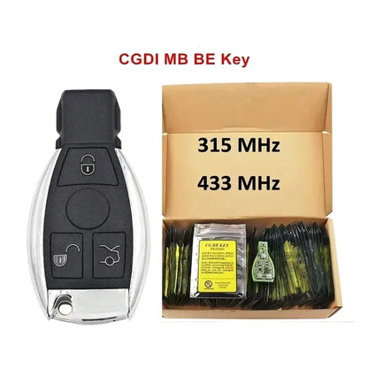 CGDI MB CG BE Key 315MHZ/433MHZ for Mercedes Benz Work with CGDI MB Programmer Support All FBS3 and Automatic Recovery