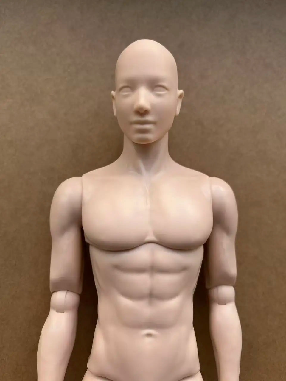 YUNYI Male Doll Body Figure 1/6 Muscle Male Doll Body Toys Multi-Joints Movable Beige Skin Doll Body Collection Doll Toy Parts