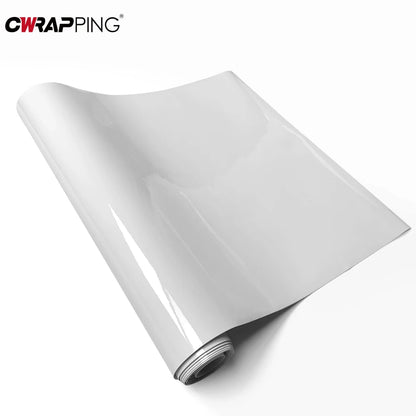 White Glossy Vinyl Car Wrap Film  Matte Waterproof Vinyl Wrap Console Laptop Skin Air Free Motorcycle Stickers Auto Accessories