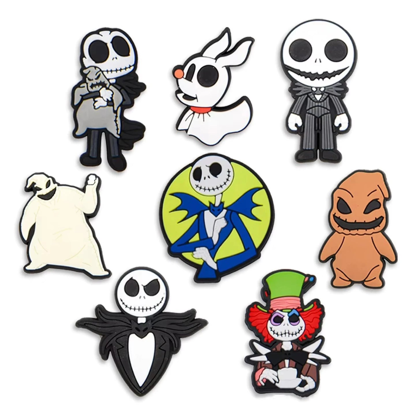1-100pcs Halloween Ghost Mom PVC Shoes Charm Alligator Charm Accessories Fit Bracelet Wristband Kids Girl Boys love party gifts