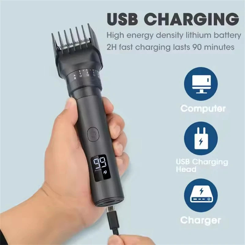 MIJIA Men's 5-in-1 Multifunctional Grooming Set IPX6 Waterproof Hair Clipper Nose Hair Trimmer Shaver High-power JK-881