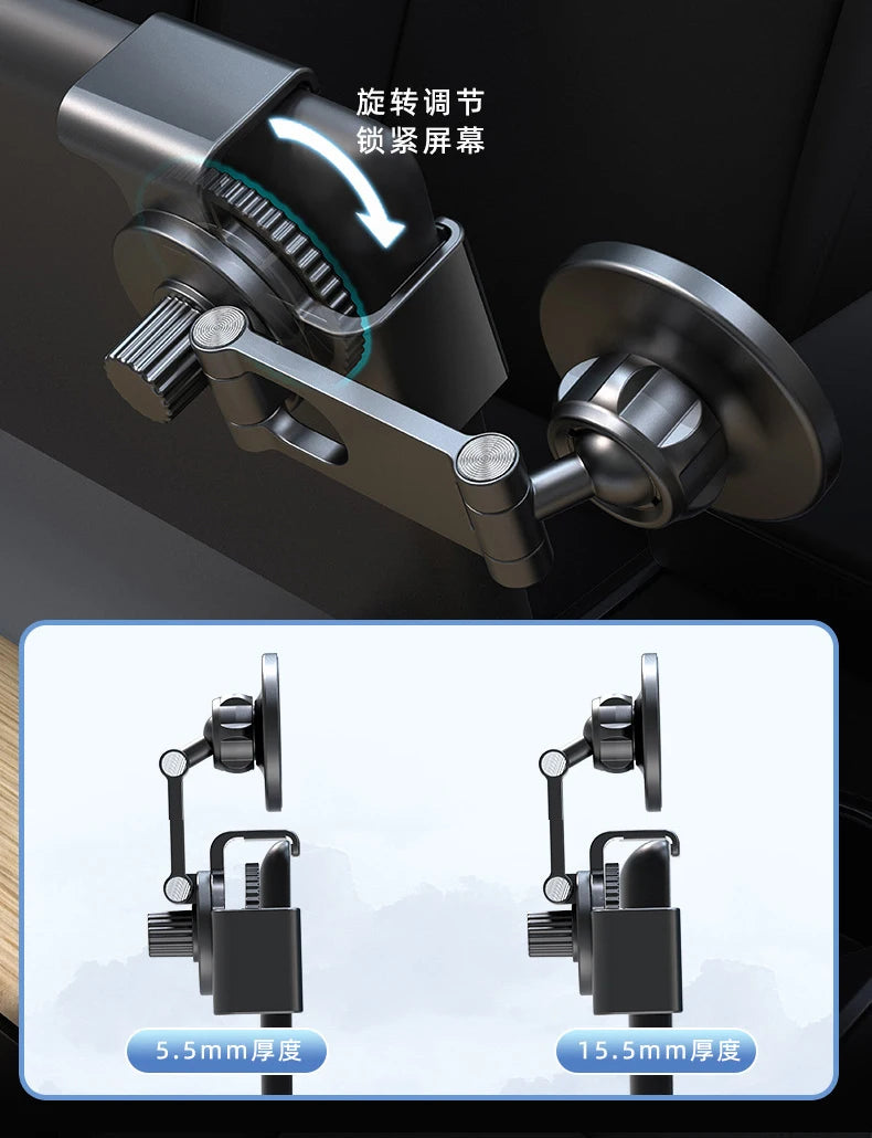 For Tesla Model 3 X Y S BYD Center Control Display Slide Rail Phone Holder Magnetic Car Phone Holder for iPhone 15 14 13 12