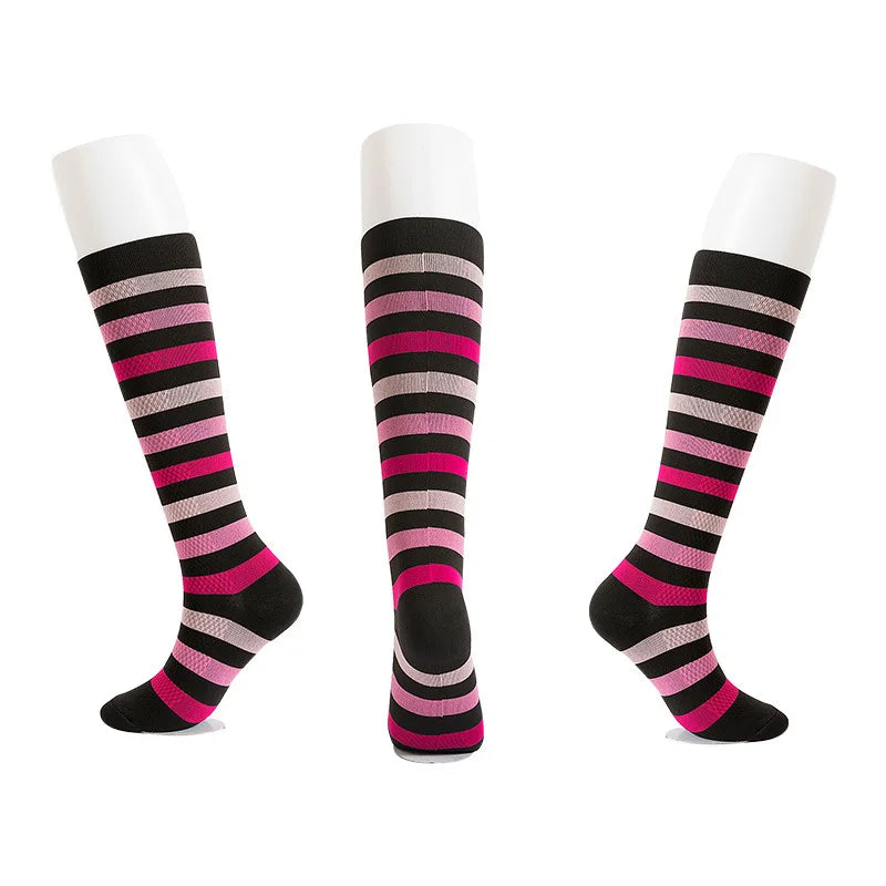 S-XXL Compression Socks Compression Socks for Varicose Vein Calf Riding Socks Stretch Open Toe Knee Socks