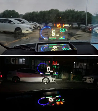 Head-up Display obdUniversal High-Definition Car Speed Projector Portable Car Display ScreenA8