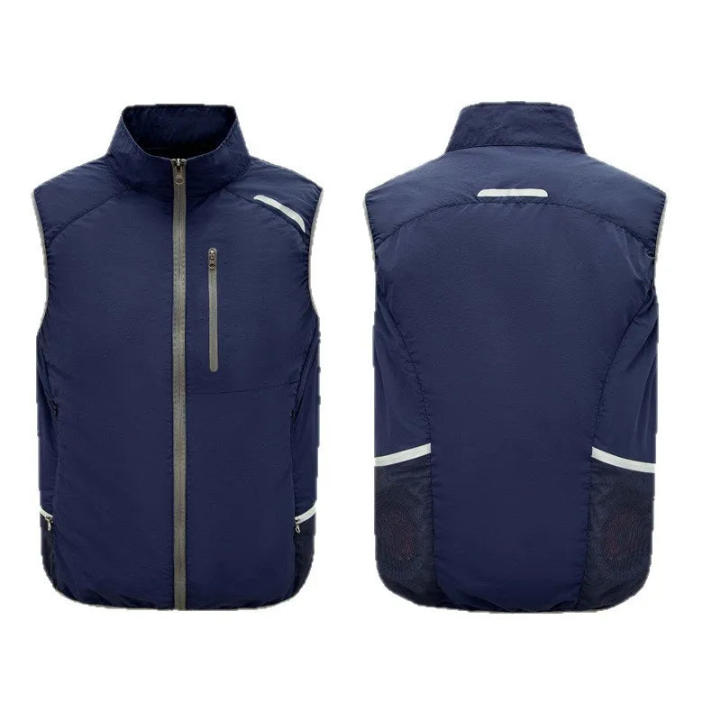 Summer USB Refrigeration Air Conditioning Clothes Men's Outdoor Cooling Fishing Vest Outdoor High-temperature Resistant Workwear