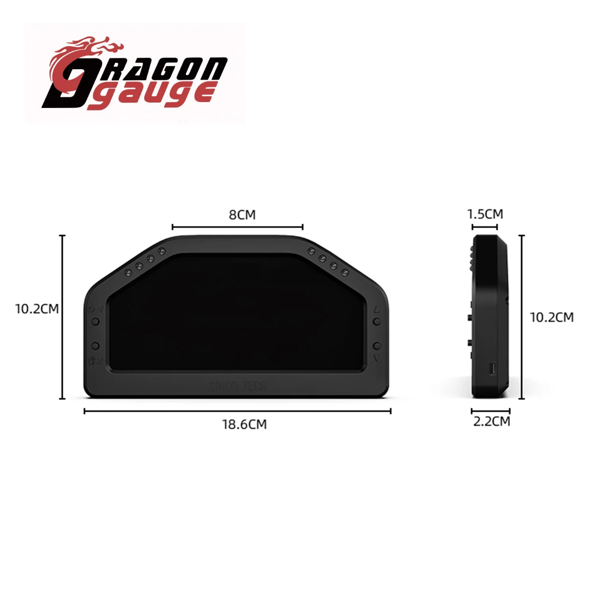 New Multi-Function Race Dash Panels LCD Display Dashboard OBDll Bluetooth Connection 7 Colors Screen Racing Gauge DO921