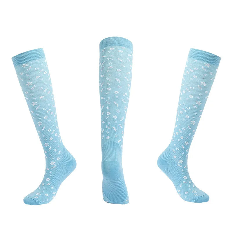 S-XXL Compression Socks Compression Socks for Varicose Vein Calf Riding Socks Stretch Open Toe Knee Socks
