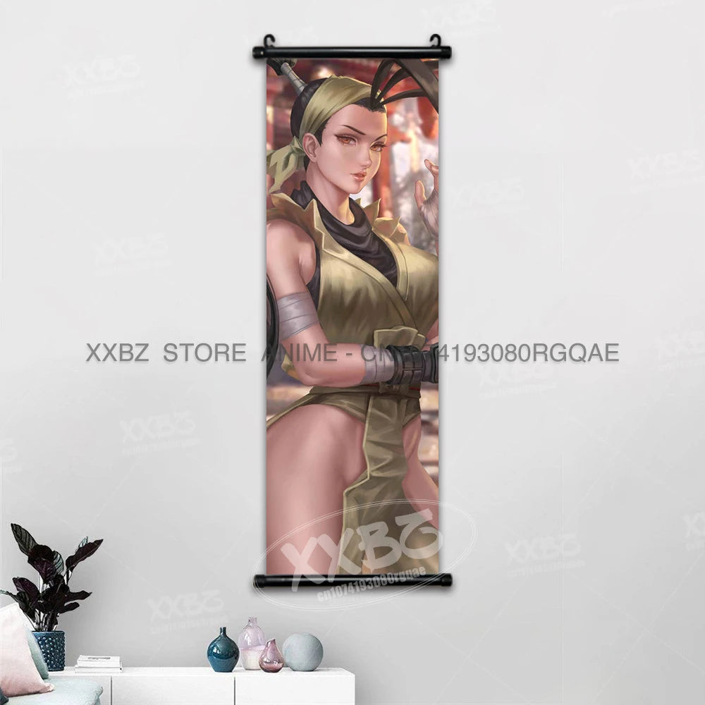 Fighting Game Street Fighter Home Decoration Hanging Painting Gouken Figures Wall Artwork Scrolls Picture Canvas Print Poster