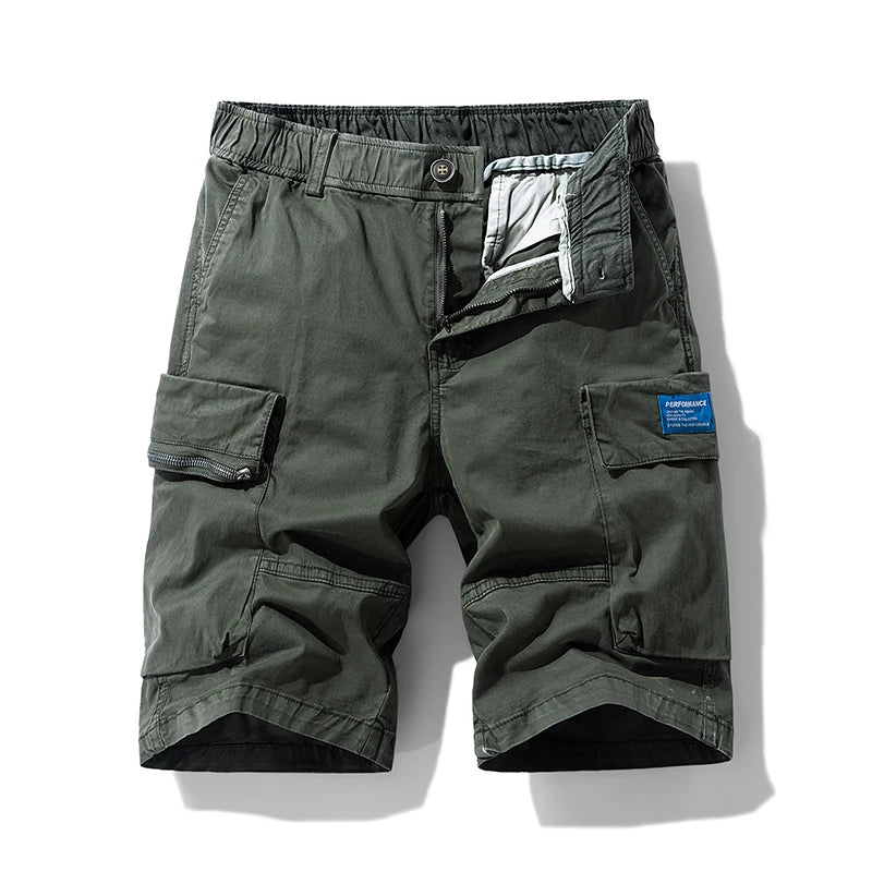 New Summer Men Cargo Cotton Shorts Mens Beach Multi Pocket Shorts Man Spring Fashion Casual Joggers Shorts Male Dropshipping