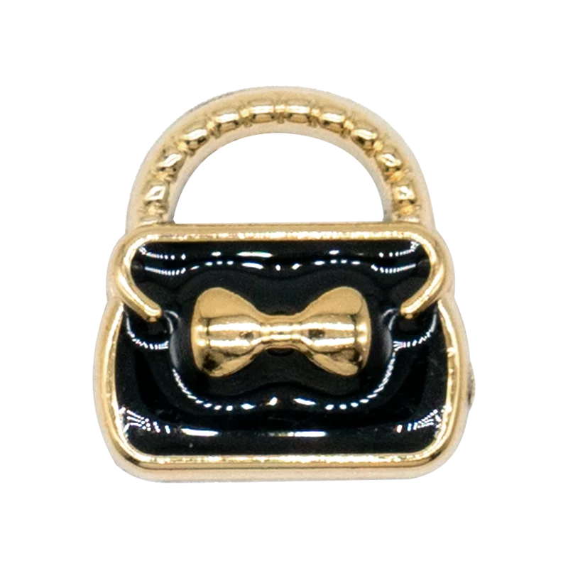 1/20pcs Black Metal Shoe Charms Bling Flower Luxury Bag Perfume Shoe Accessories Women Men Clog Buckle Sneaker Sandal Decoration