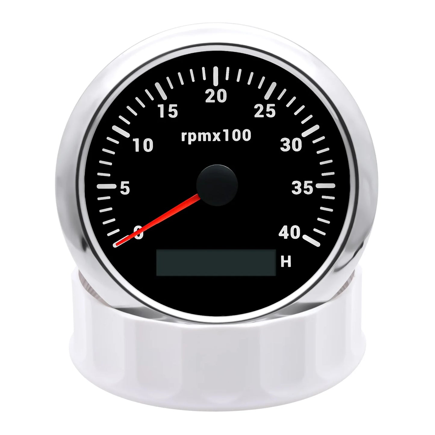 AD 85MM Tachometer with LCD Hour Meter For Marine Boat Car RPM Gauge 0-3000 4000 8000 RPM Meter Tach Sensor 7Colors Backlight