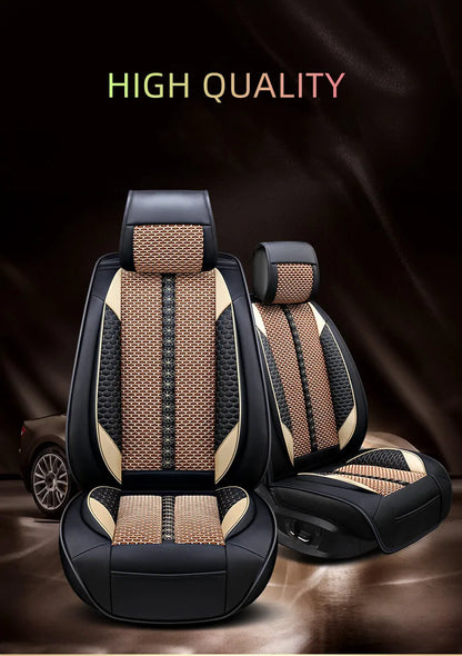 Full set car seat covers + Steering wheel cover for Haval M6 2025-2023 Top quality breathable seat cushion seat case for M6 2024