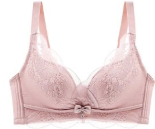Soft Comfort Wireless Lace Bra Set Push Up Adjustable Shape Breathable Skin Friendly Ladies Underwear Lingerie Set To All Season