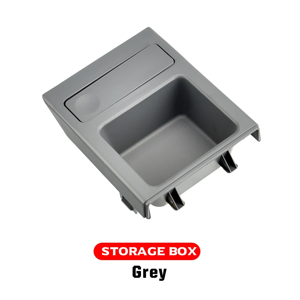 New Double Hole Car Styling Front Center Console Storage Box Coin + Cup Holder For BMW E46 Series 1999-2006 51168217953